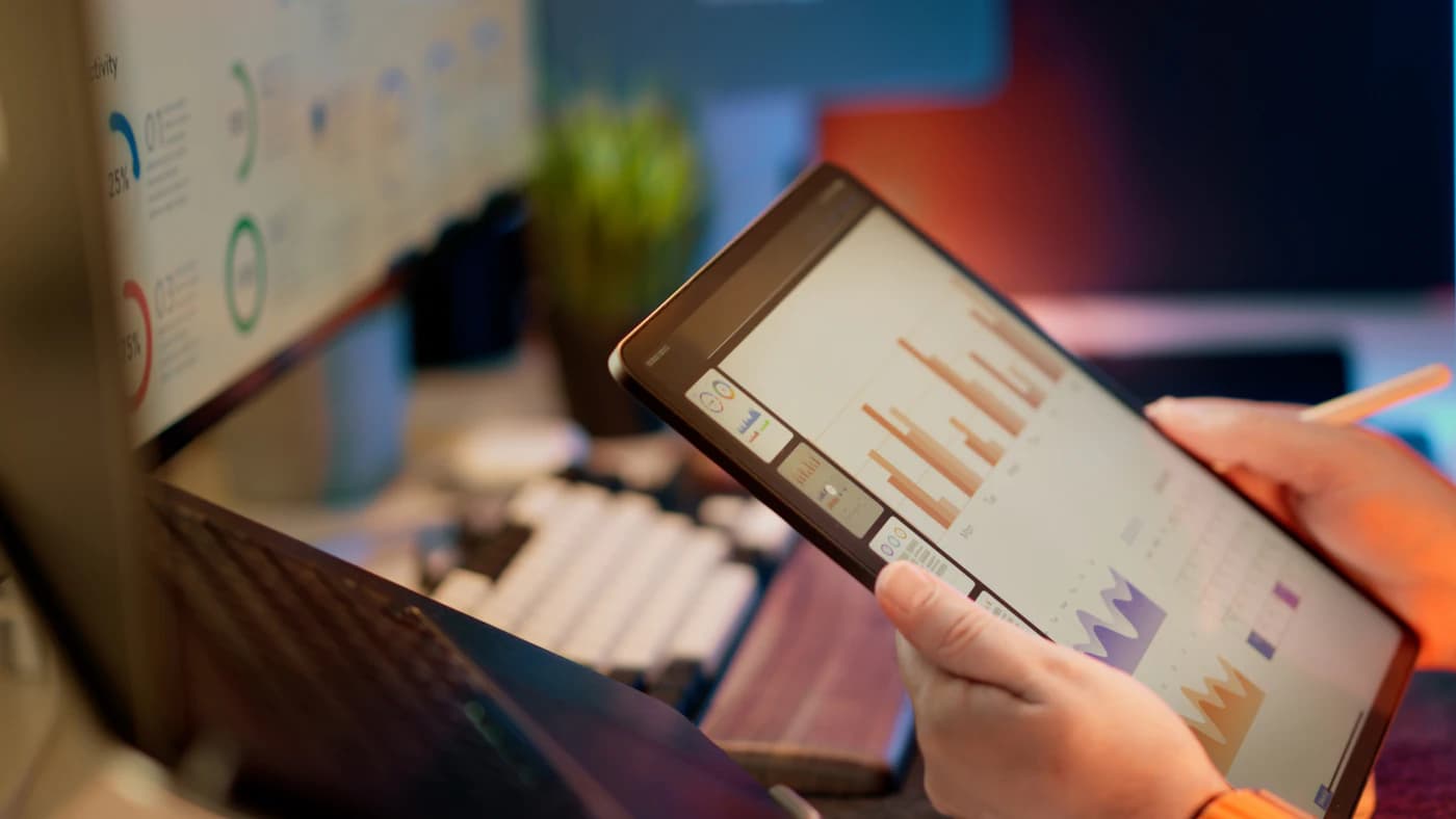 Denial trends reviewed on a tablet